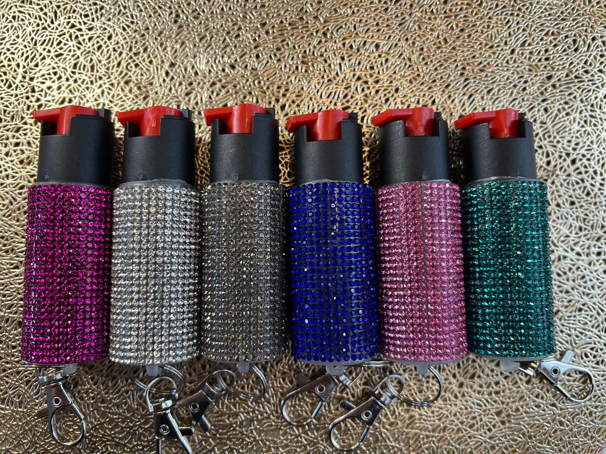 Bling Pepper Spray Bottle Diamond Encrusted